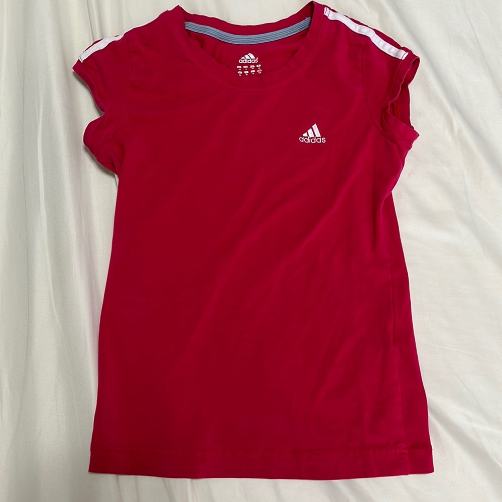 3/$20 Dark pink adidas tshirt small